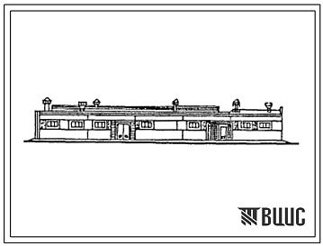 Фасады Типовой проект 817-239.13.86 Здание подсобных помещений. Для Латвийской ССР (Ввод опубл. в И-11-86)