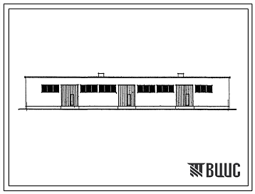 Фасады Типовой проект 817-83 Склад запасных частей и ремонтных материалов. Вариант с кирпичными стенами.