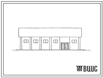 Фасады Типовой проект 817-137 Сарай для сельхозмашин