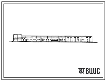 Фасады Типовой проект 817-172 Подсобно-производственный корпус в блоке с гаражом для крупных птицефабрик (1 млн. кур-несушек или 10 млн. бройлеров в год)