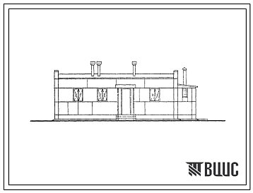 Фасады Типовой проект 817-15 Служебно-бытовое здание на 15 человек для животноводческих и птицеводческих ферм.