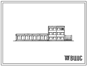 Фасады Типовой проект 817-191 Здание управления племзаводов с подсобно-производственными помещениями.