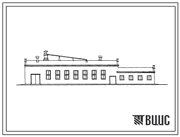 Фасады Типовой проект 814-47 Мяльно-трепальный цех производительностью 4 т льнотресты в смену.