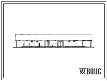 Фасады Типовой проект 813-179 Механизированное зернохранилище емкостью 1000 т (с неполным железобетонным каркасом и стропилами из пиленого леса).