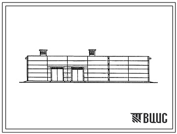 Фасады Типовой проект 813-163 Секционное хранилище семенного кортофеля емкостью 2000 т.