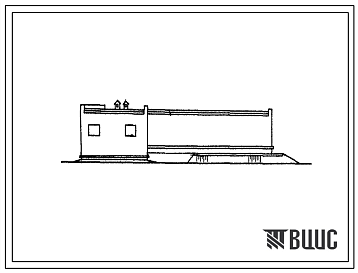Фасады Типовой проект 813-76/75 Корнеплодохранилище емкостью 1000 т с помещением для мойки и резки корнеплодов.