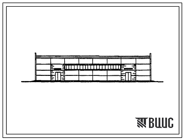 Фасады Типовой проект 813-131 Унифицированный склад готовой продукции площадью 1800 м? для цехов по переработке овощей и фруктов.