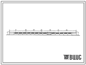 Фасады Типовой проект 801-2-96.13.87 Коровник для отела 240 коров мясных пород с выращиванием телят на подсосе (для Северо-Казахстанской зоны)