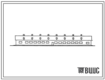 Фасады Типовой проект 801-4-159с.13.87 Здание для содержания молодняка и нетелей буйволиц на 190 голов. Каркас рамный (для Азербайджанской ССР)