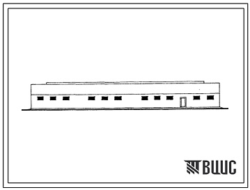 Фасады Типовой проект 801-4-149.13.87 Здание на 200 голов ремонтного молодняка крупного рогатого скота мясных пород боксового содержания (с кирпичными стенами) (для Казахской ССР)
