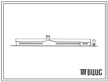 Фасады Типовой проект 801-2-79.13.86 Коровник на 216 коров (для строительства в Эстонской ССР)