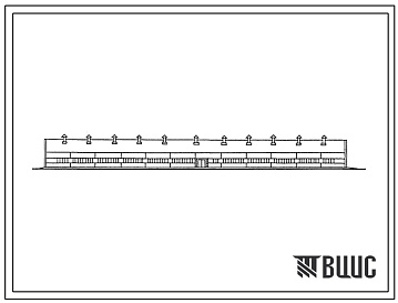 Фасады Типовой проект 801-2-75с.13.86 Здание на 200 буйволиц (для Азербайджанской ССР)