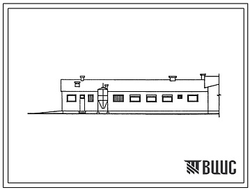 Фасады Типовой проект 801-5-51.13.87 Доильно-молочный блок на 2 установки УДА-16 типа "Елочка" (для строительства в Эстонской ССР)
