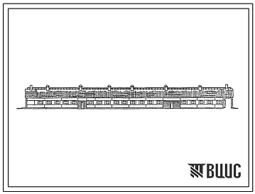 Фасады Типовой проект 801-4-122.13.86 Здание для 300 телок в возрасте от 7 до 15 месяцев. Для Латвийской ССР. (Ввод опубл. в И-11-66)