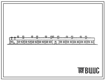 Фасады Типовой проект 801-2-102с.13.87 Коровник на 100 коров привязного содержания с молочным блоком. Для Грузинской ССР