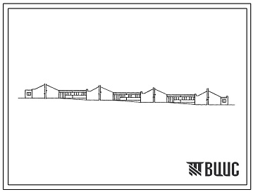 Фасады Типовой проект 801-9-8.83 Переходная галерея комплекса выращивания и откорма 10 тыс. голов скота в год с мобильной раздачей кормов