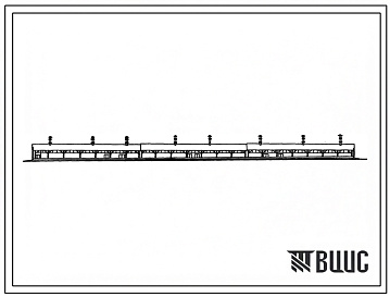 Фасады Типовой проект 801-4-46 Здание для откорма 500 голов молодняка крупного рогатого скота с содержанием на глубокой подстилке