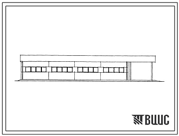 Фасады Типовой проект 801-9-24с.85 Пункт технического обслуживания комплекса по производству молока на 800 и 1200 коров. Для строительства в районах Армянской ССР сейсмичностью 7, 8 баллов