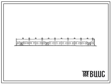 Фасады Типовой проект 801-4-79с.84 Телятник на 400 голов. Для строительства в климатических районах сейсмичностью 7,8 и 9 баллов.
