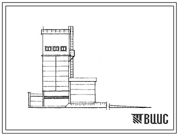 Фасады Типовой проект 801-9-34.13.86 Склад комбикормов емкостью 60 т (для Литовской ССР)