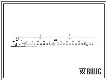 Фасады Типовой проект 801-70 Тип 4 Коровник на 200 коров привязного содержания.