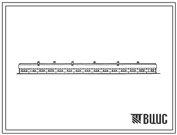 Фасады Типовой проект 801-279 Здание откорма крупного рогатого скота на 340 голов.
