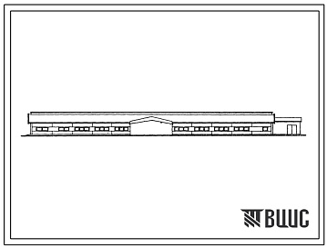 Фасады Типовой проект 801-278 Коровник на 200 коров стойлового содержания.