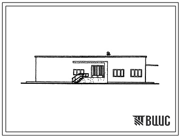 Фасады Типовой проект 801-412 Здание приема и отгрузки скота.