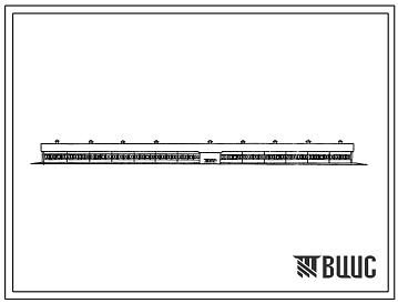 Фасады Типовой проект 801-374с Здание молодняка на 280 голов (кормление животных внутри здания).