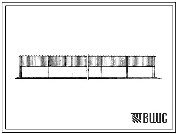 Фасады Типовой проект 801-252 Площадка откорма молодняка крупного рогатого скота на 30000 скотомест.