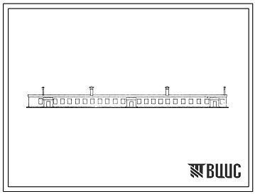 Фасады Типовой проект 801-70/70 Коровник на 200 коров привязного содержания.