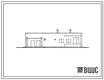 Фасады Типовой проект 801-348 Здание приема телят