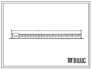 Фасады Типовой проект 801-361 Здание на 366 голов молодняка крупного рогатого скота привязного содержания