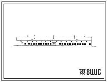Фасады Типовой проект 801-260 Телятник на 520 голов