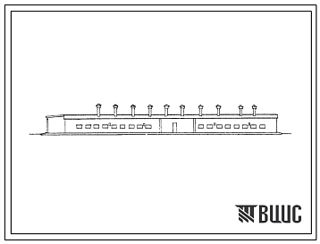 Фасады Типовой проект 801-88/72 Помещение для буйволиц на 200 голов без молочного блока. Для строительств в районах с сейсмичностью 7 и 8 баллов