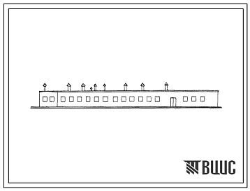 Фасады Типовой проект 801-200/72 Телятник на 120 голов отъемного выращивания с родильным отделением на 22 места для строительства в районах с сейсмичностью 7 и 8 баллов