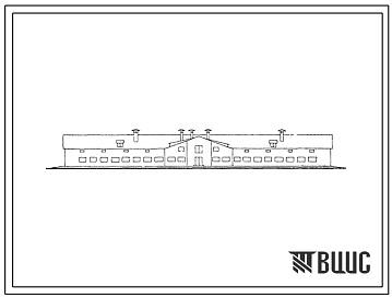 Фасады Типовой проект 801-79 Родильное отделение на 160 мет с профилакторием на 120 телят. Для строительства в районах с расчетной наружной температурой -200 и -250С. (Для 1 и 3 проектно-строительных зон).