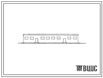 Фасады Типовой проект 801-201 Здание на 178 голов молодняка крупного рогатого скота беспривязного содержания с кормлением на выгульно-кормовом дворе.