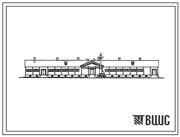 Фасады Типовой проект 801-169м Коровник на 200 молочных коров с молочным блоком с привязным содержанием.