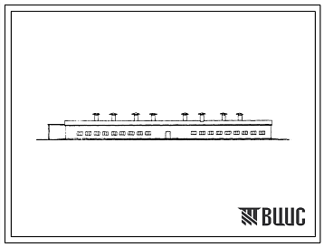Фасады Типовой проект 801-88 Помещение для буйволиц на 200 голов с молочным блоком. Для строительства в районах с расчетной наружной температурой -10 и -20 0С.