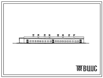 Фасады Типовой проект 801-89 Помещение для буйволиц на 200 голов с молочным блоком. Для строительства в районах с расчетной наружной температурой -10 и -20 0С.