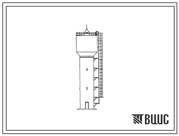 Фасады Типовой проект 901-5-23 Водонапорные бесшатровые кирпичные башни со стальным баком емкостью 200 м? высотой до дна бака 12, 15, 18,21 и 24 м.