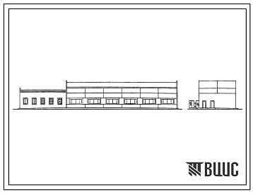 Фасады Типовой проект 902-1-57 Насосно-воздуходувная станция с 8 турбовоздуходувками ТВ-300-1,6