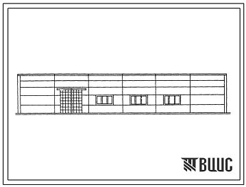 Фасады Типовой проект 902-2-371.83 Здание решеток с 3 механизированными решетками типа РМУ-5