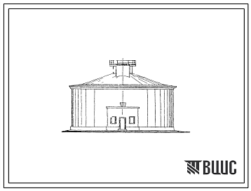 Фасады Типовой проект 902-2-228 Метантенки железобетонные диаметром 15,0 м с инжекторной