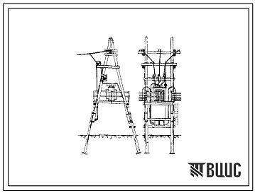 Фасады Типовой проект 407-3-5 Унифицированная понижающая трансформаторная подстанция напряжением 6-10 0,4 кв, мощностью 160-250 ква, на деревянных опорах.