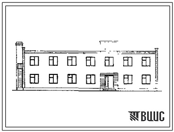 Фасады Типовой проект 416-5-2 Казарма ВОХР. Тип 2