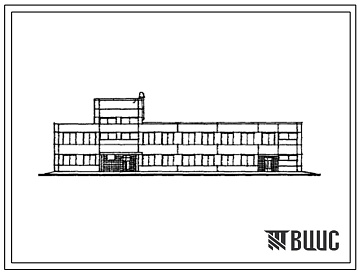Фасады Типовой проект 416-4-89 Здание бытовых помещений на 250 рабочих с буфетом.