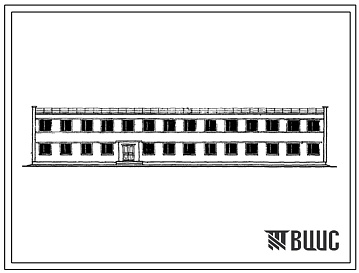 Фасады Типовой проект 416-4-37 Служебно-бытовые помещения для локомотивных бригад на 300 человек с ограниченными условиями отдыха.
