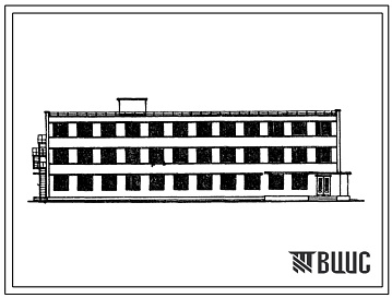 Фасады Типовой проект 416-4-26/69 Бытовой корпус на 300 человек при вагонном депо.